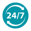 24x7 icon