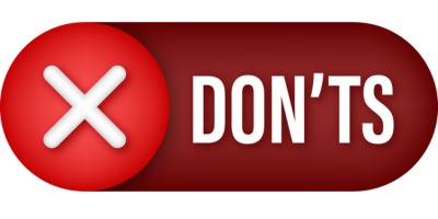 Don'ts for Copilot for M365